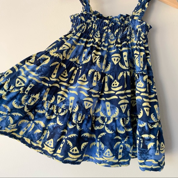 Blue Ginger Dress with Palm Tree Print - Picture 3 of 6